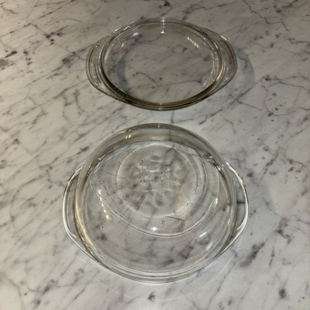 Vintage PYREX Corning Clear Glass 1.5L Round Casserole Baking Dish & Lid, 023 - Picture 4 of 7